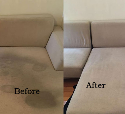 Leather Upholstery Cleaning Before and After