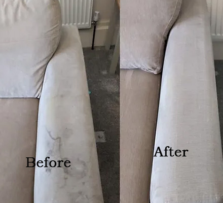 Upholstery Cleaning Service Before and After