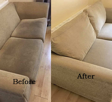 Upholstery Cleaning before after 4